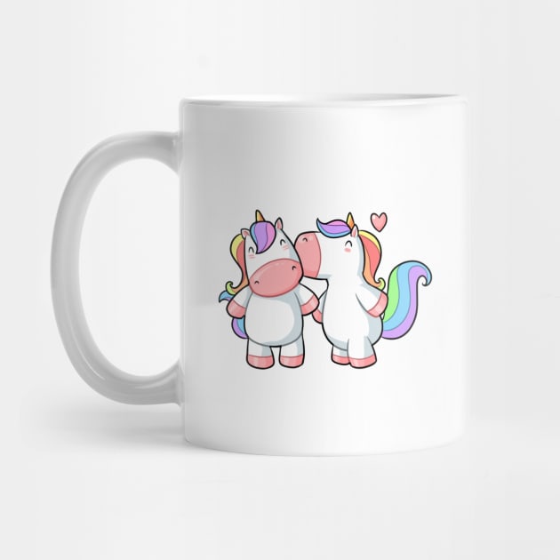 Kawaii unicorn in love by Japanese Designs